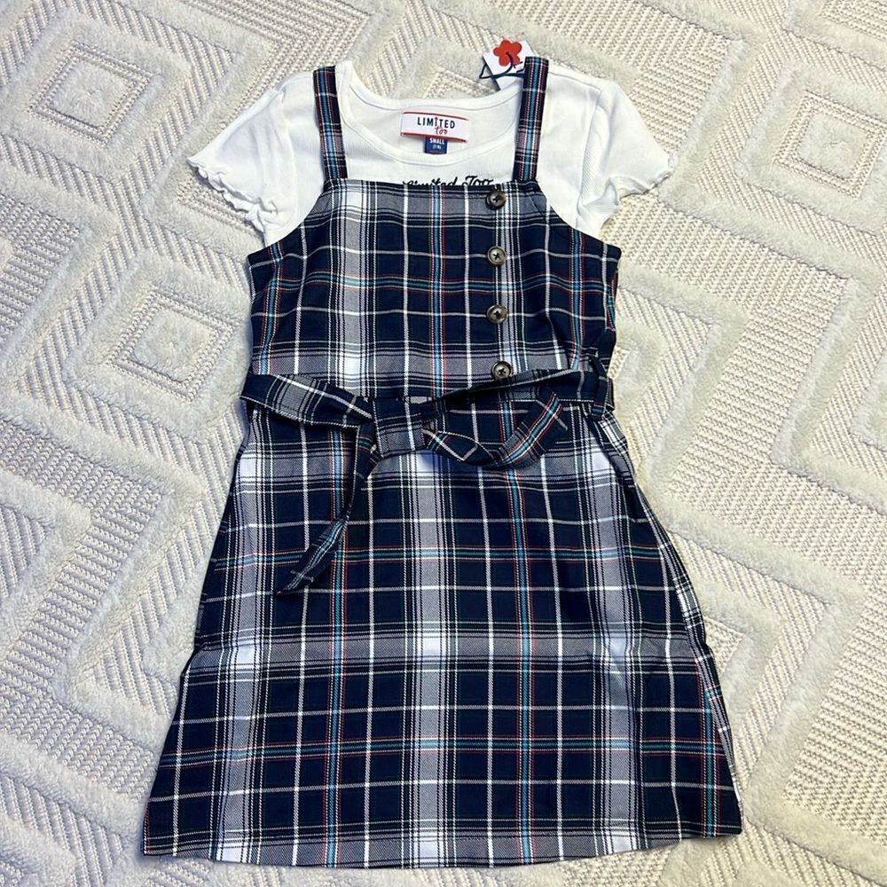 LIMITED TOO - Overall Dress with Separate Shirt